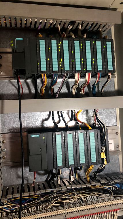 Two Siemens S7-300 racks